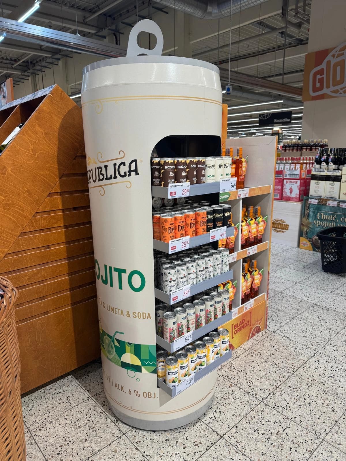 Display Can for Supermarkets